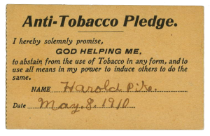 1910 05 08 Anti Tobacco Pledge