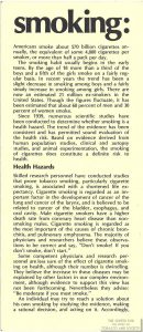 1971 AMA Brochure Smoking Facts You Should Know Page 2