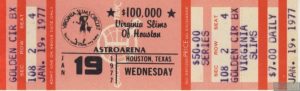 1977 01 19 Virginia Slims of Houston Ticket