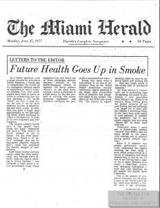 1977 06 27 Miami Herald Future Health Goes Up in Smoke