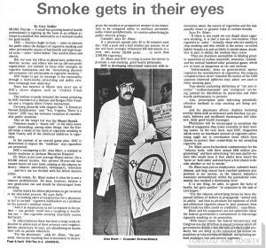 1978 01 10 US Journal of Drug Alcohol Dependence Smoke Gets in Their Eyes