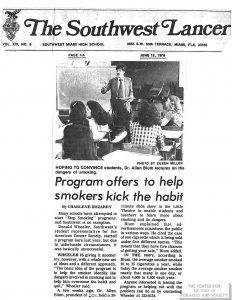 1978 06 12 Southwest Lancer Program Offers to Help Smokers Kick Habit
