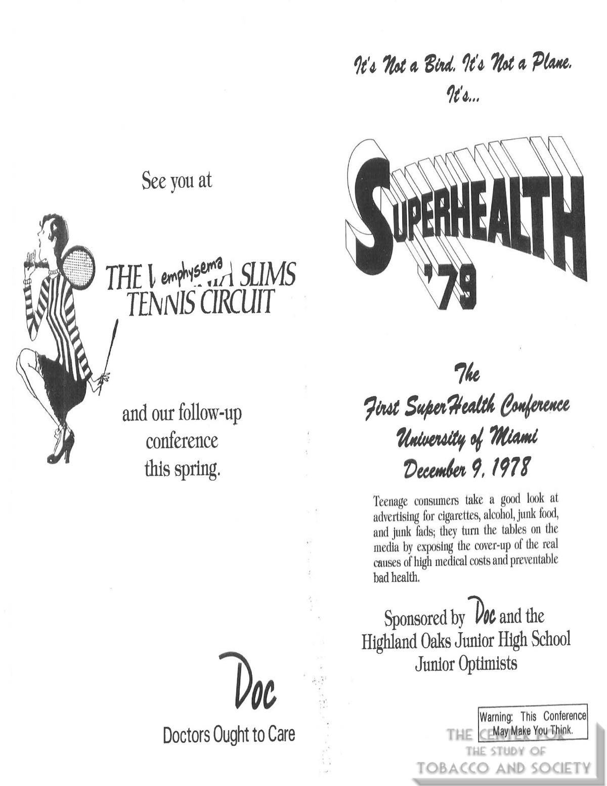 1978 12 09 SuperHealth 79 Conf Program