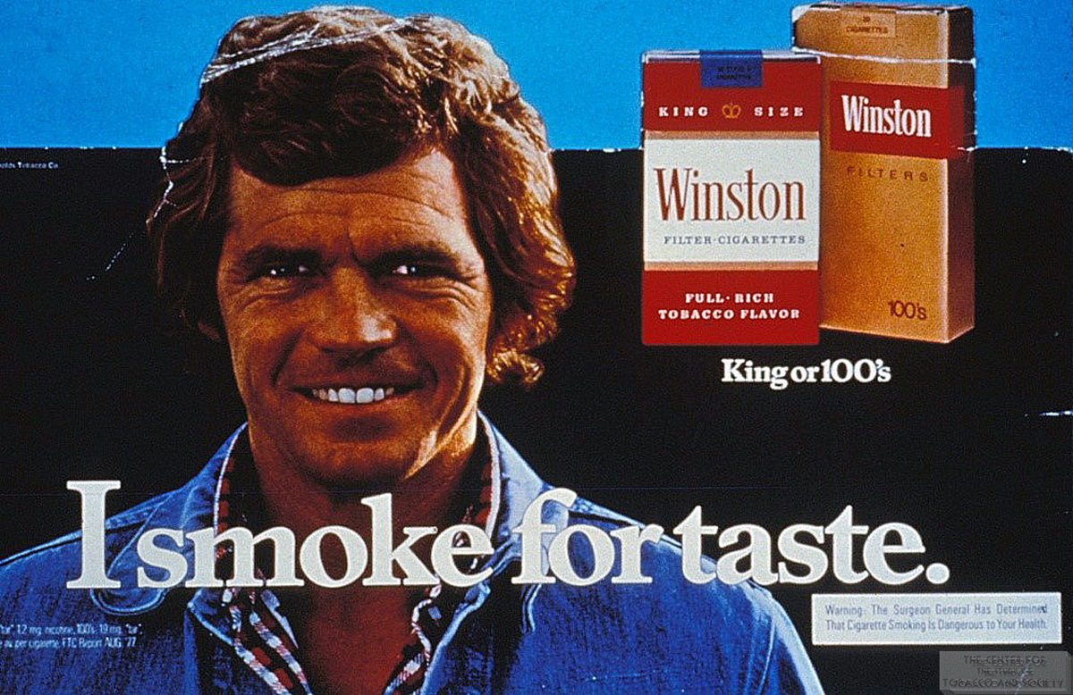 1978 Winston Ad I Smoke for Taste wm