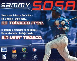 2002 Sammy Sosa Poster Sports Tobacco Dont Mix resized