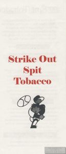 Strike Out Spit Tobacco Brochure Front