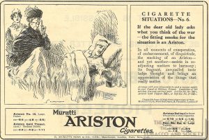 1917 Punch Muratti Ariston Ad Cig Situations No 6