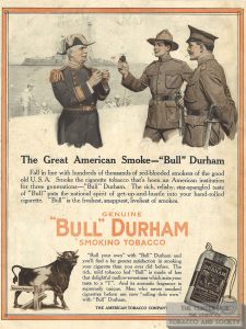 1918 Bull Durham Tobacco Ad Great American Smoke alternate