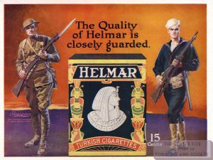 1918 Helmar Ad Quality of Helmar is Closely Guarded