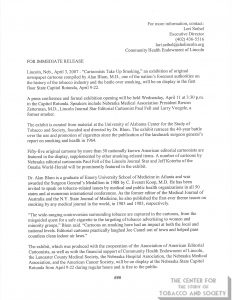 2007 04 03 Lori Seibel Community Health Endownment of Lincoln Press Release