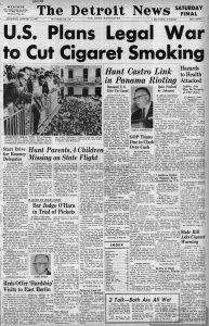 1964 01 11 Detroit News US Plans Legal War to Cut Smoking resized