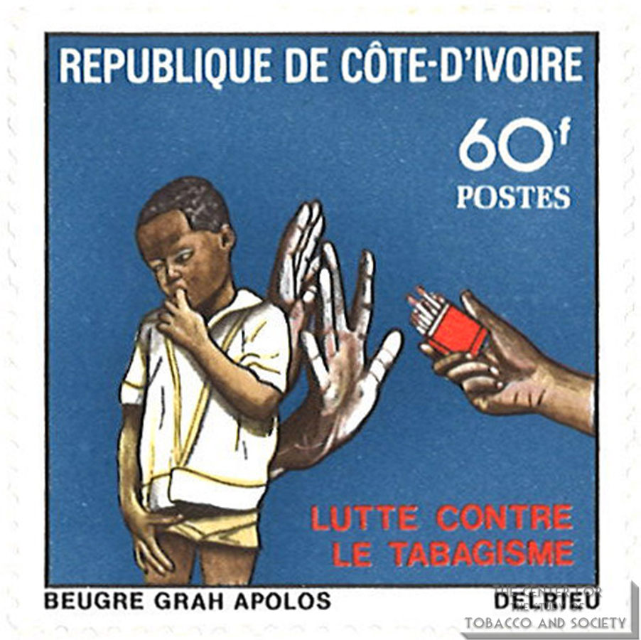 1980 Ivory Coast Anti Smoking Stamp