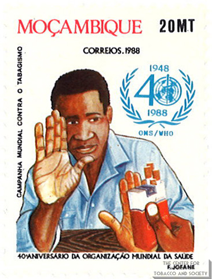 1988 Mozambique Anti Smoking Stamp