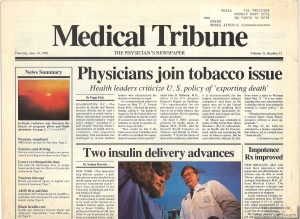 1990-06-14 - Medical Tribune - “Physicians join tobacco issue”