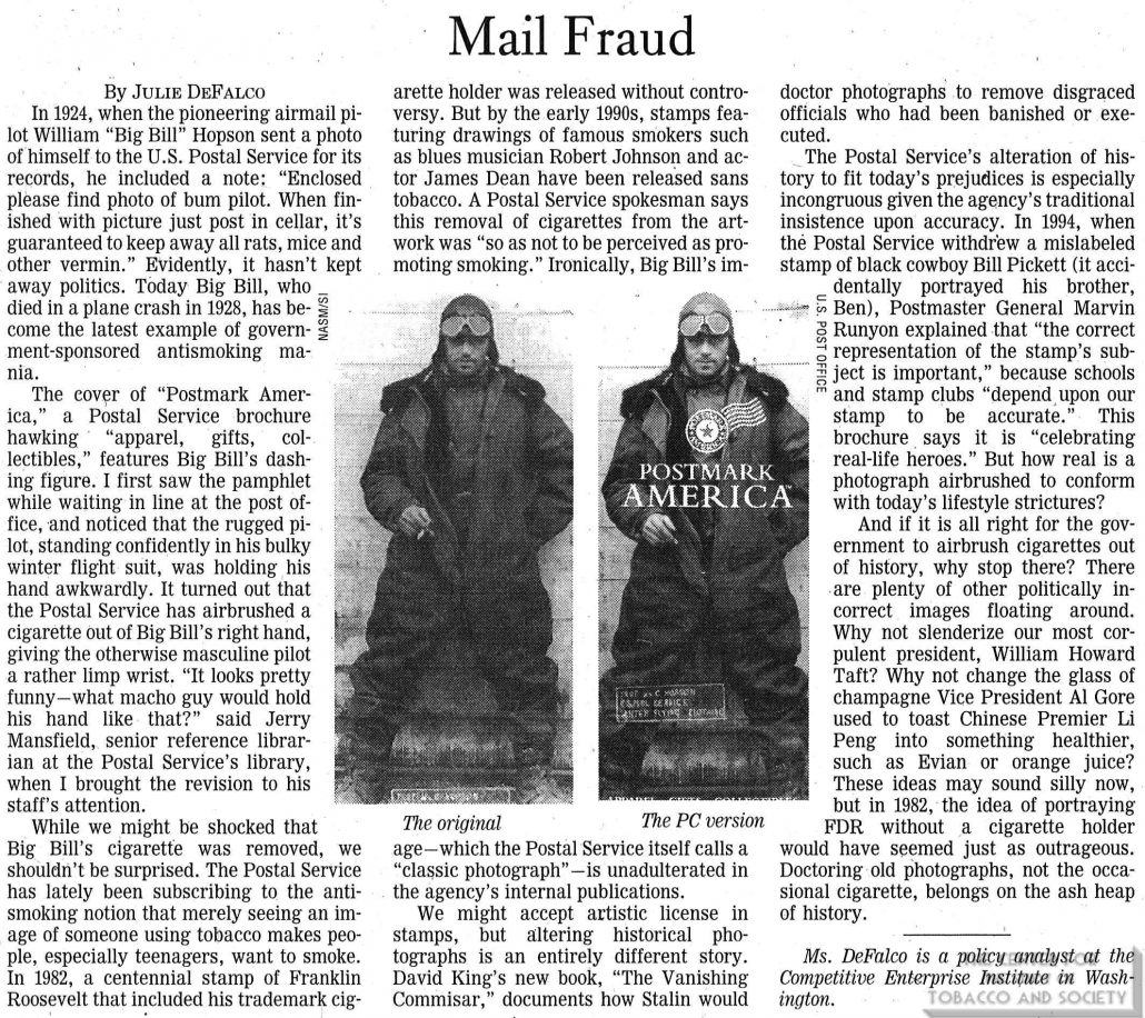1997-12-14 - Wall Street Journal - Julie Defalco - Mail Fraud