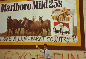 1981 - BUGA-Up - Defaced Billboards - Love a Lung Burnt Country
