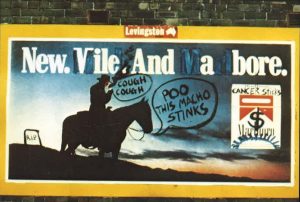 1981 - BUGA-Up - Defaced Billboards - New Vile and a Bore