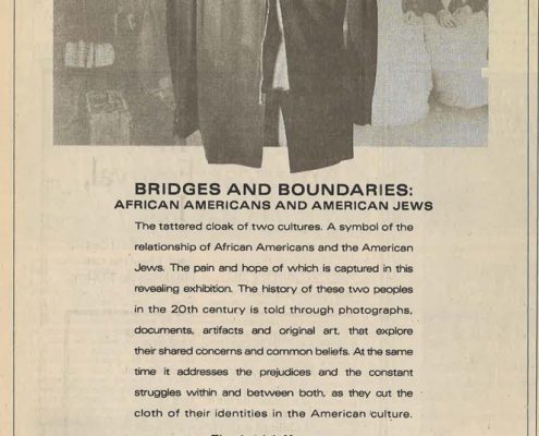 1992 - New York Times - Philip Morris - The Jewish Museum - Bridges and Boundaries African Americans and American jews