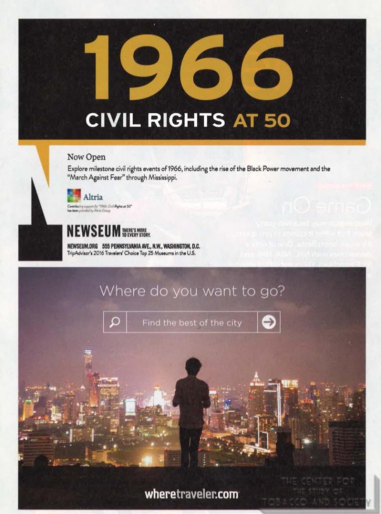 2016-11 - Washington Where - Altria - Newseum - 1966 Civil Rights at 50