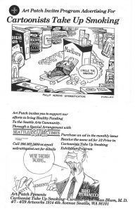 n.d. - Seattle Art Patch - Cartoonists Take Up Smoking Flier