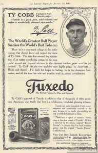 1915-01-23 - The Literary Digest - Tuxedo - Ty Cobb