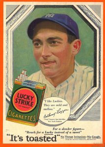 1928 - American Tobacco Company - Lucky Strike - Tony-Lazzeri