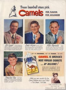 1952- Ed Lopat, Early Wynn, Etc. for Camel