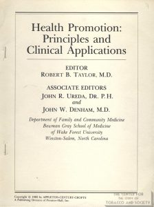 1982- Health Promotion - Medical Activism