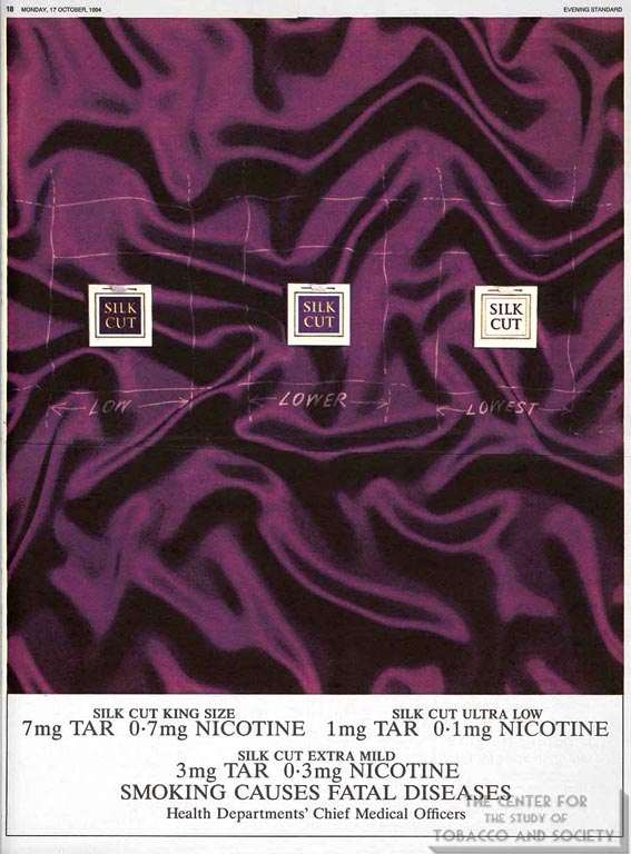 1994-10-17 - The Evening Standard - Silk Cut - Low Lower Lowest