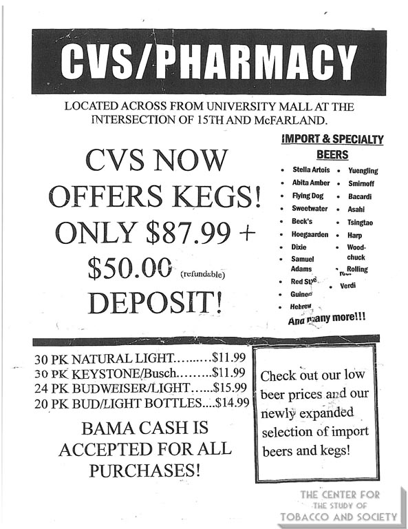 n.d. - CVS - CVS now offers kegs