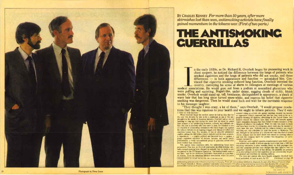 1986-05-11- Boston Globe Magazine - The Anit Smoking Guerrillas