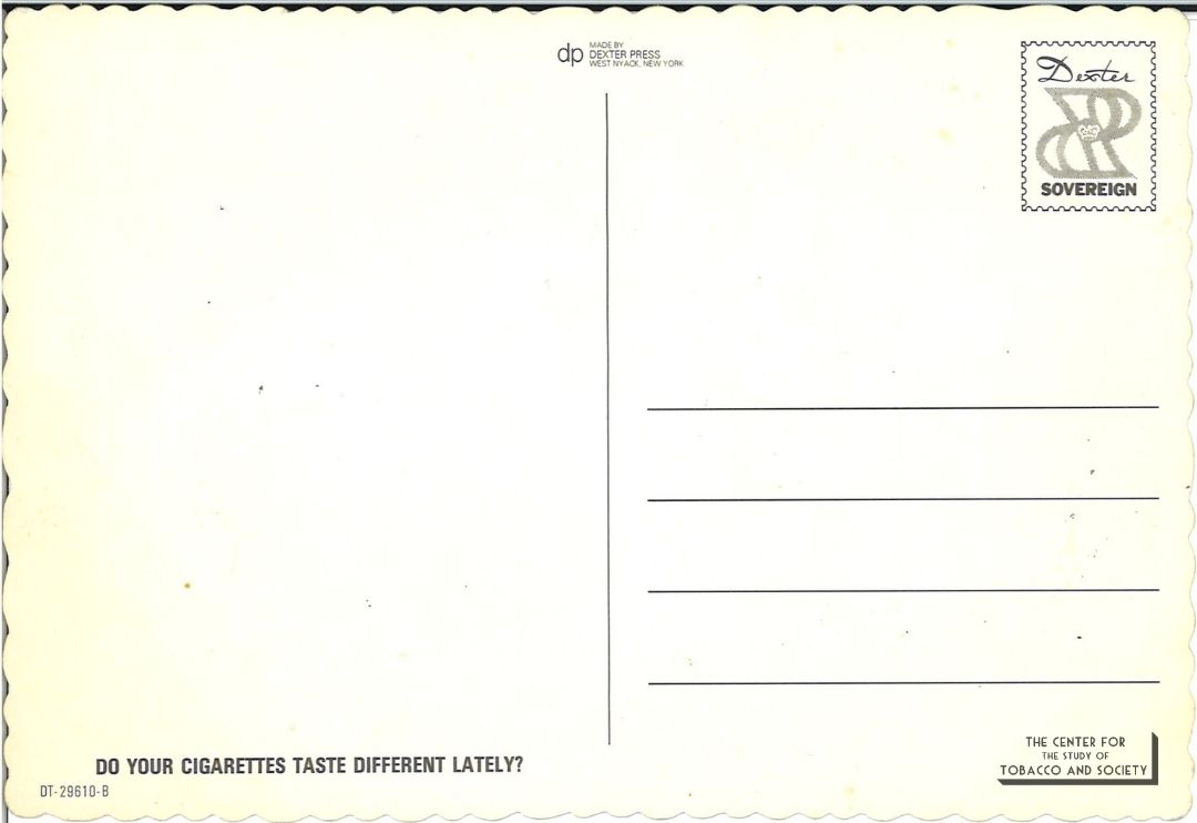 CSTS Dog Postcard Taste Different 1 Back CSTS Dog Postcard Taste Different 1 Back